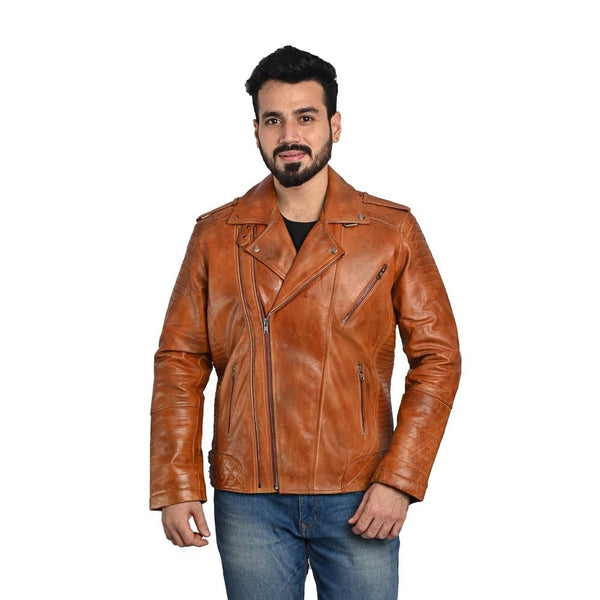 Men's Puffer Leather Jacket – 100% Pure Leather – Handmade Craftsmanship