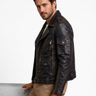 Cobra Biker Leather Jacket black