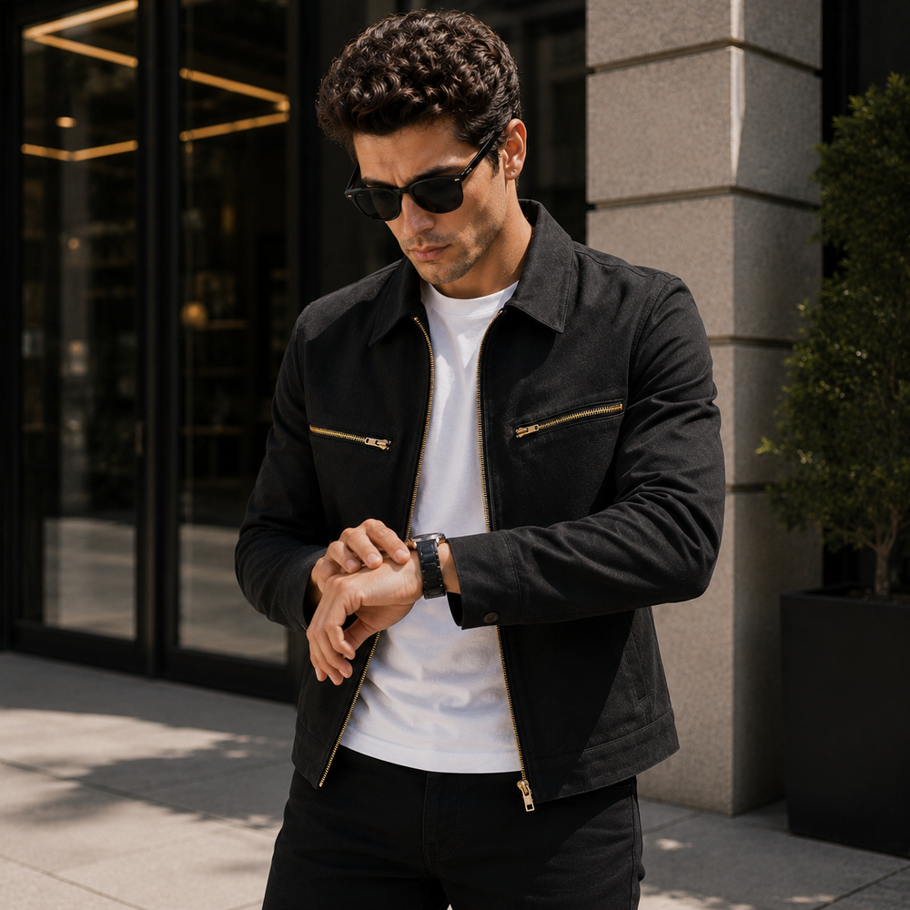 Suede Faux Black