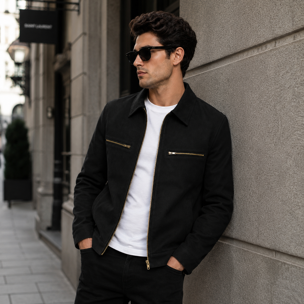 Suede Faux Black