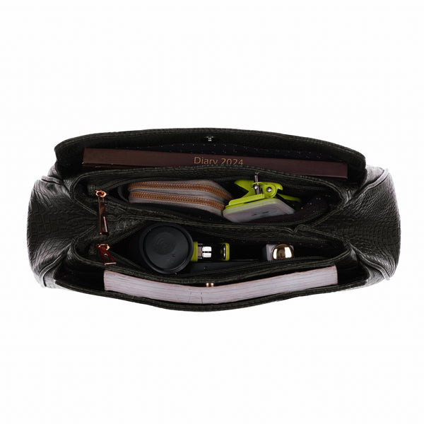 Women's Croco Leather Shoulder Bag - Luxurious and Versatile with Multiple Color Options