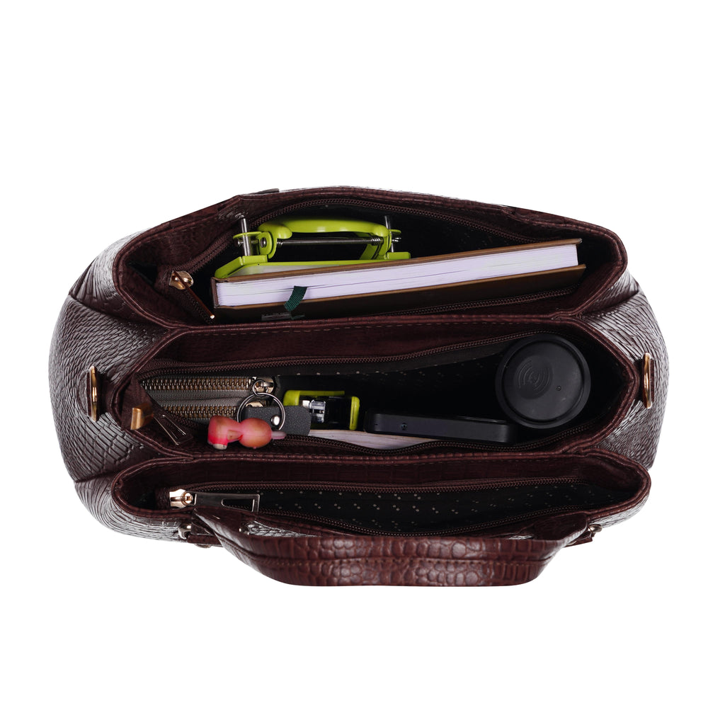 100% Leather Handbags for Women - Multi-Style Tote, Crossbody, and Top Handle Bag