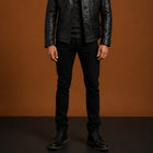 Taj Bespoke Ray Cutler Leather Blazer