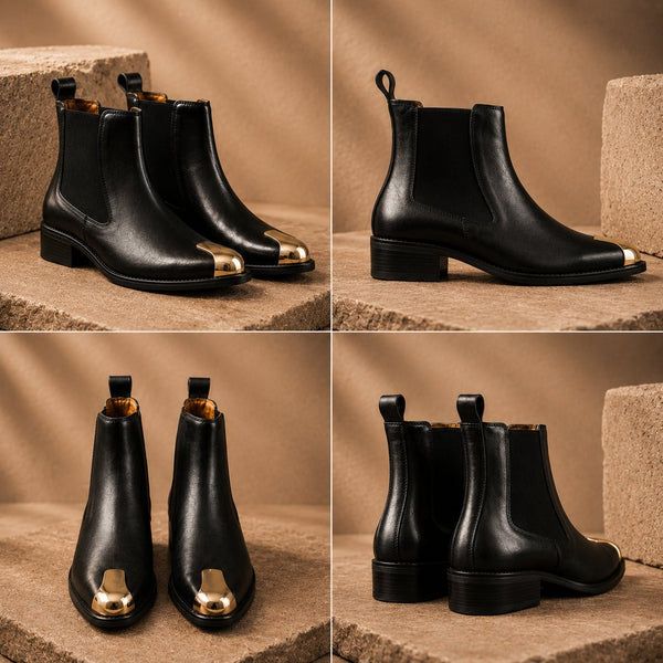 Taj Handcrafted Blackstone Chelsea Boots