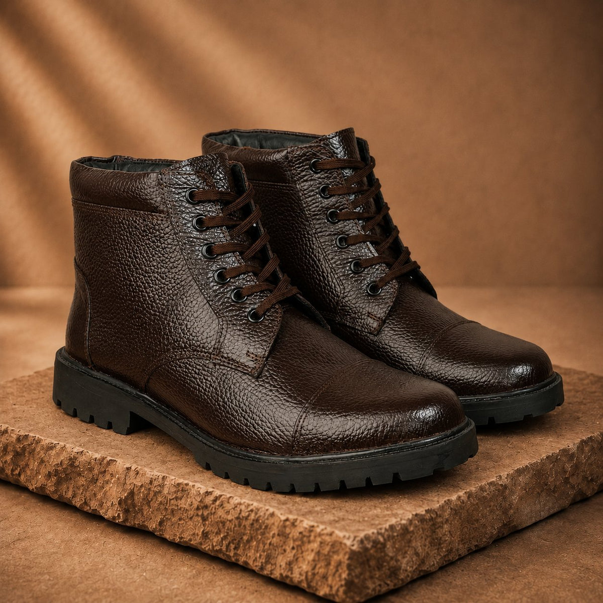 Taj Handcrafted Bota Walk Leather Boots