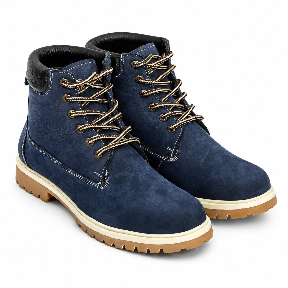 Taj Handcrafted Combat Suede Leather Boots