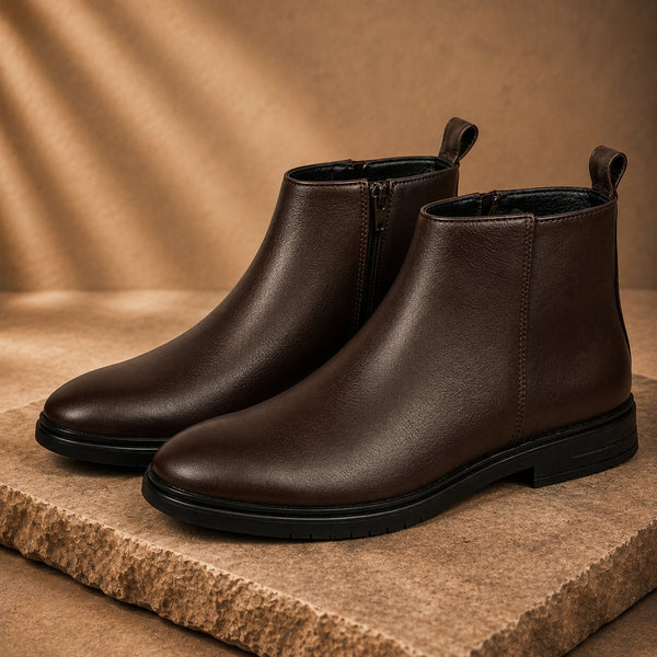 Taj Handcrafted Craft Zipper Chelsea Boot