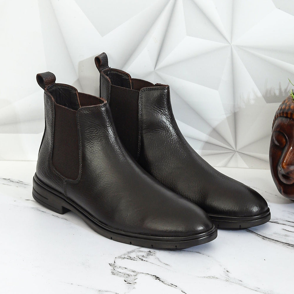 Taj Handcrafted Egoss Leather Chelsea Boot