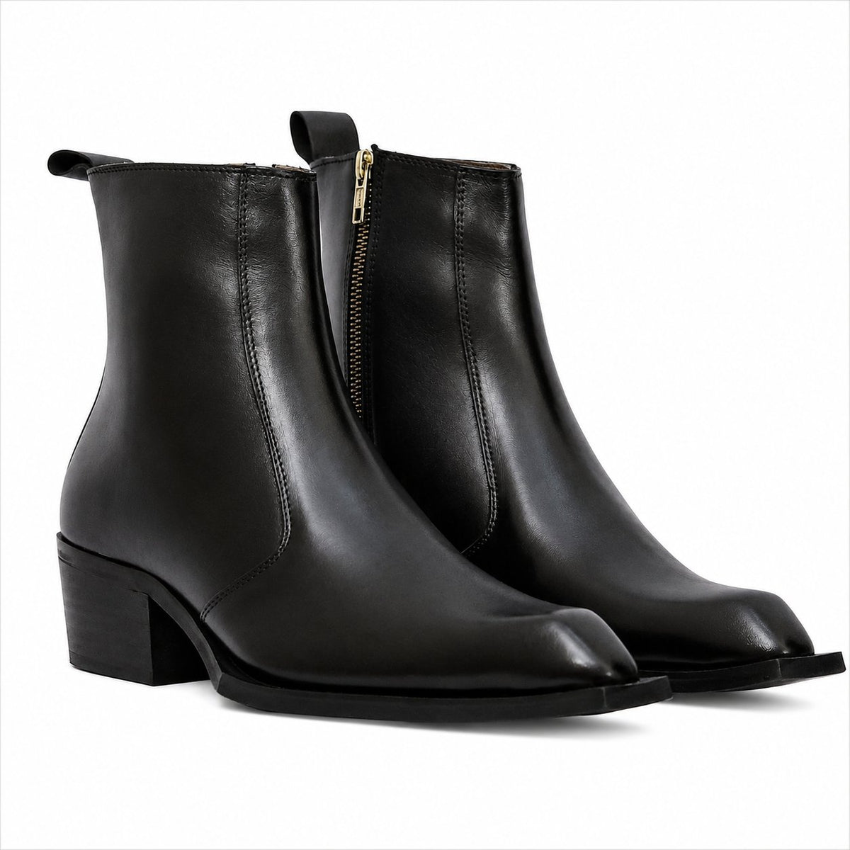 Taj Handcrafted Maverick Chelsea Boot Black