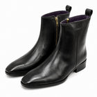Taj Handcrafted Regent Genuine Leather Zip Boots