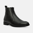 Taj Handcrafted Textured Leather Chelsea Boots