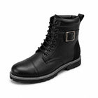 Taj Handcrafted Titan Genuine Leather Buckle Boots