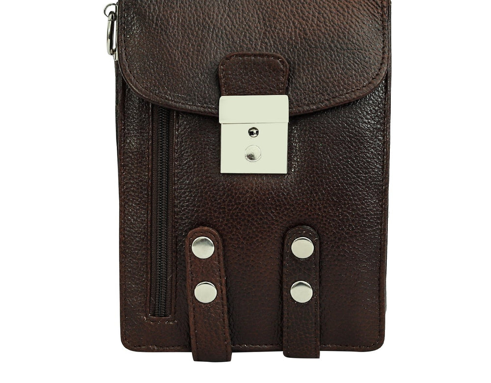 Taj Signature Aking Leather Travel Sling Bag