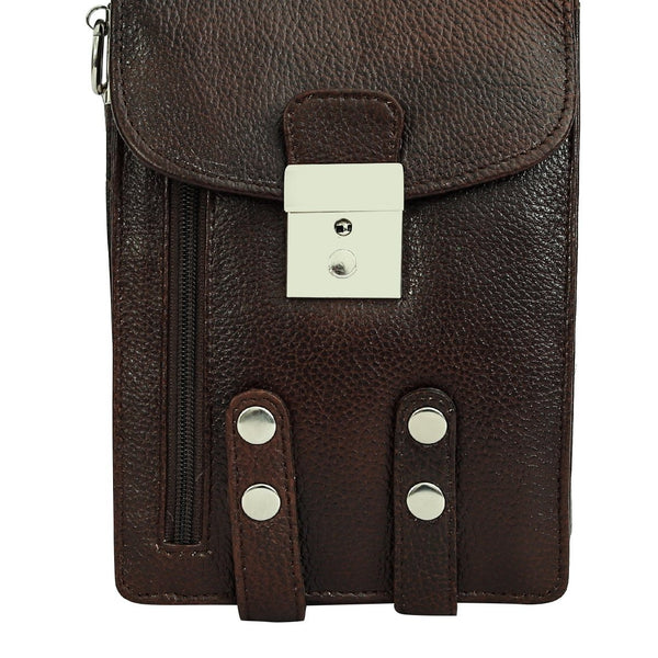 Taj Signature Aking Leather Travel Sling Bag
