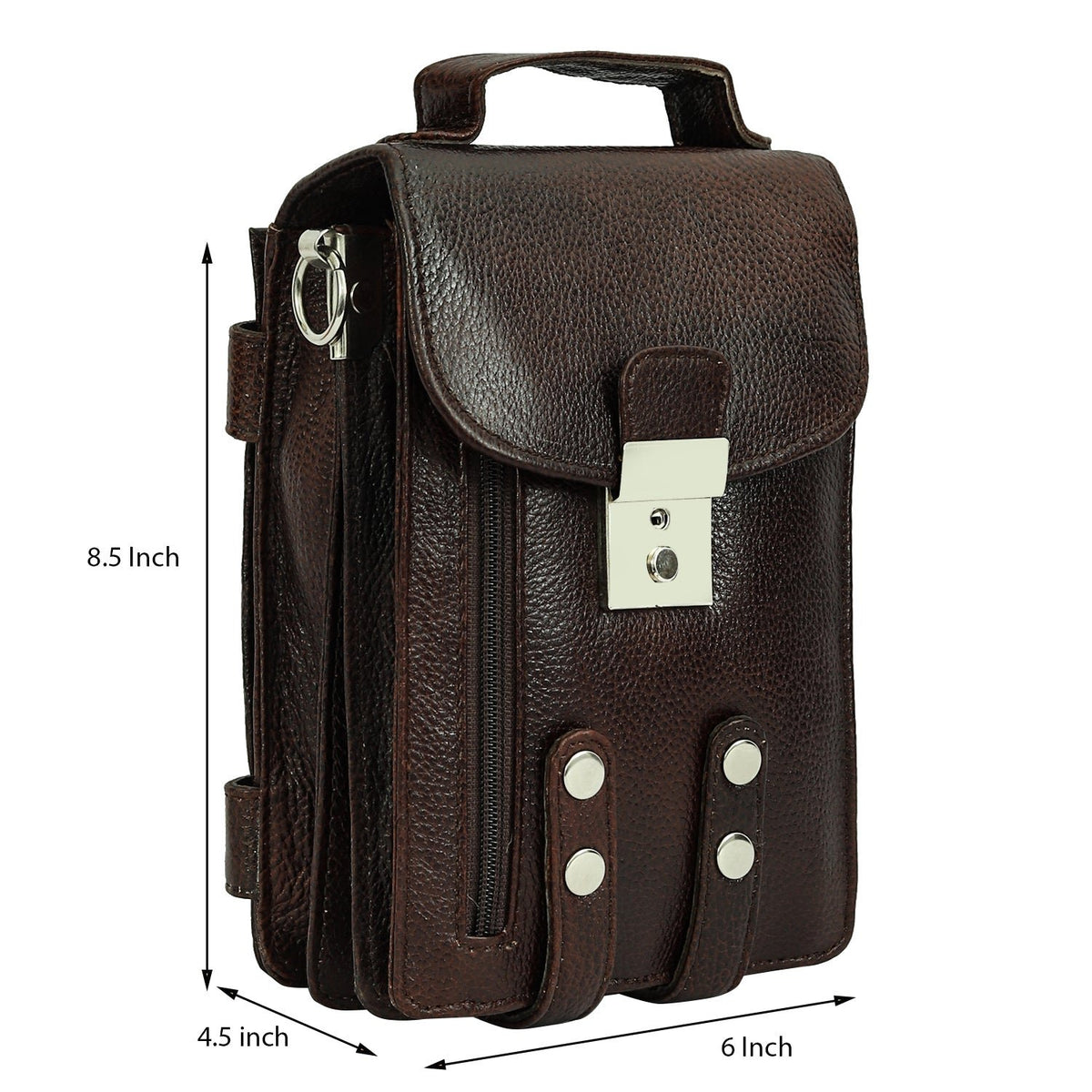 Taj Signature Aking Leather Travel Sling Bag