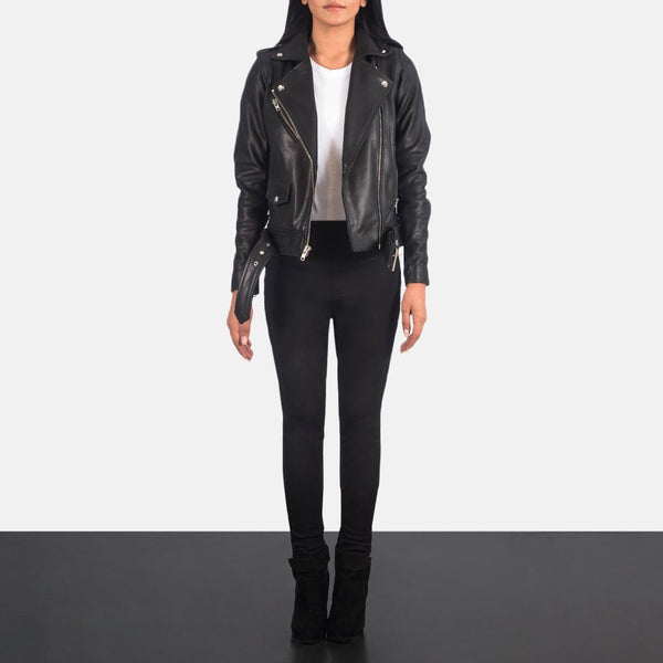 Taj Signature Alison Leather Biker Jacket Leather Jacket