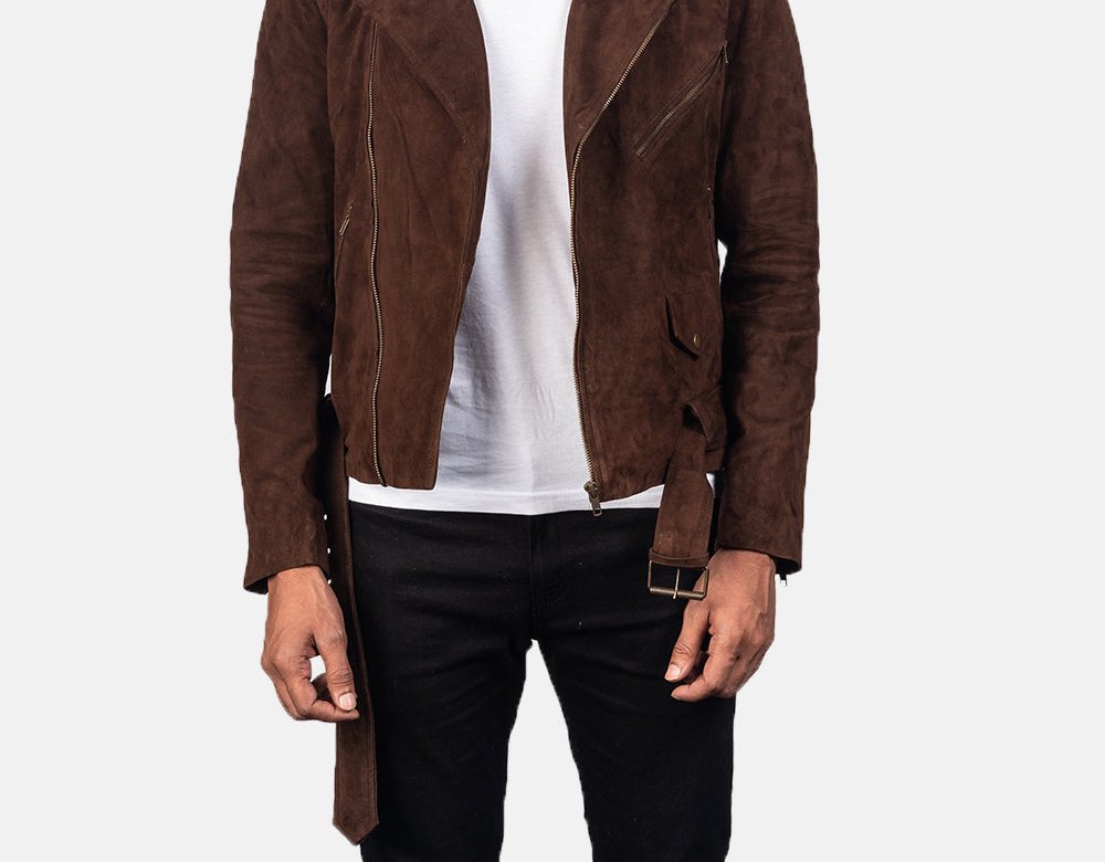 Taj Signature Allaric Alley Suede Leather Biker Jacket Leather Jacket