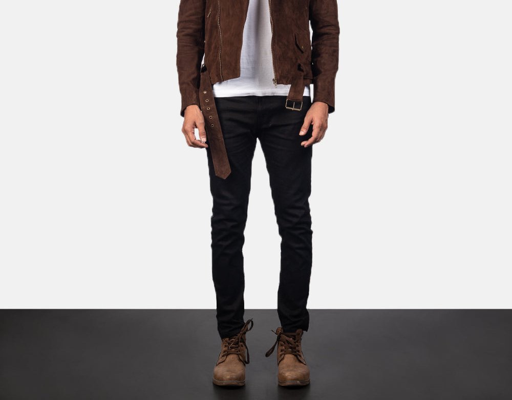 Taj Signature Allaric Alley Suede Leather Biker Jacket Leather Jacket