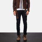 Taj Signature Allaric Alley Suede Leather Biker Jacket Leather Jacket
