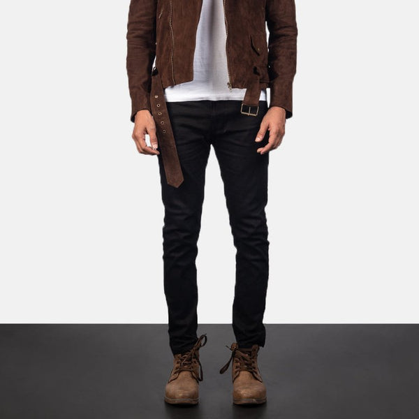 Taj Signature Allaric Alley Suede Leather Biker Jacket Leather Jacket