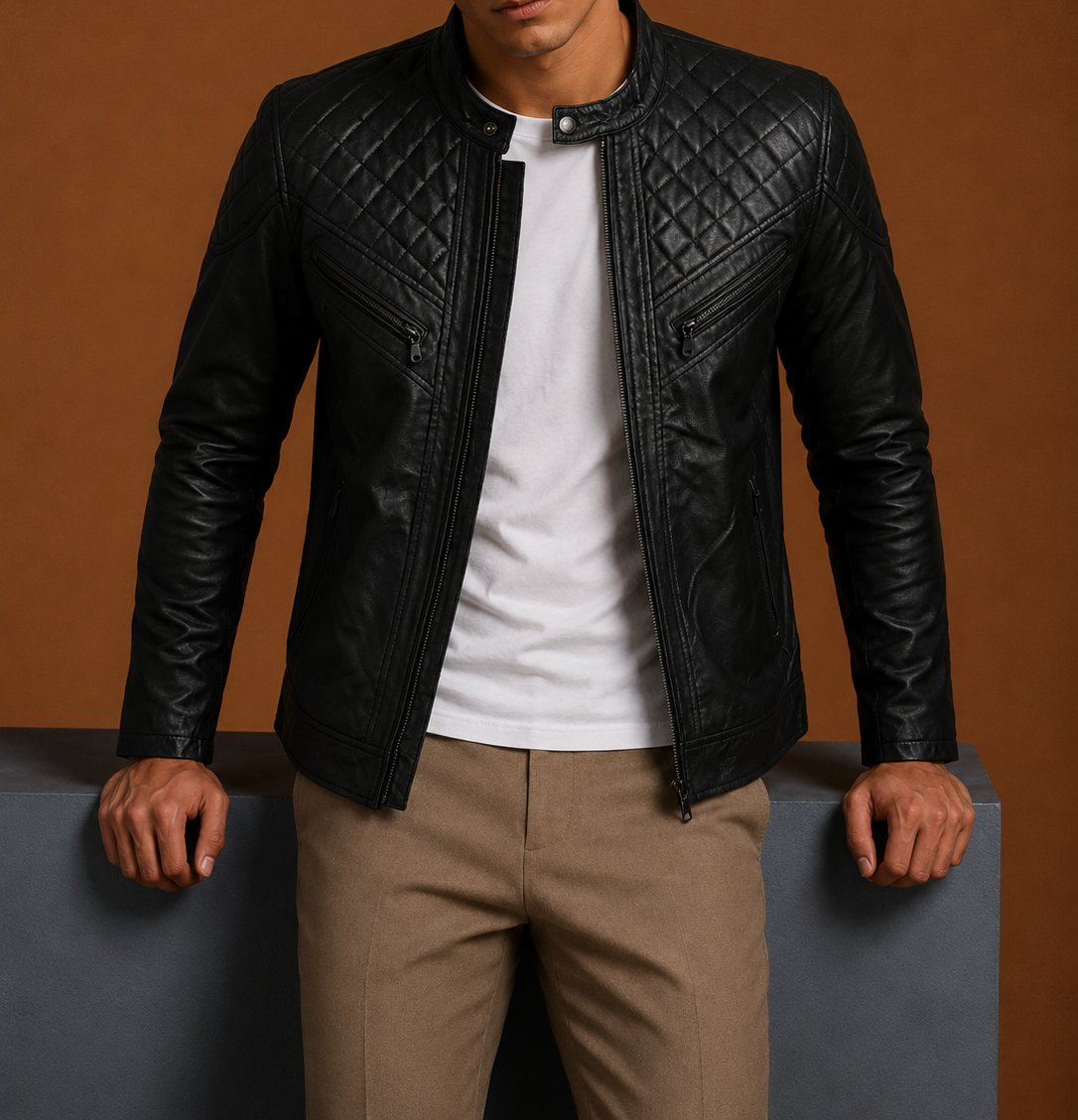 Taj Signature Anti Biker Leather Jacket