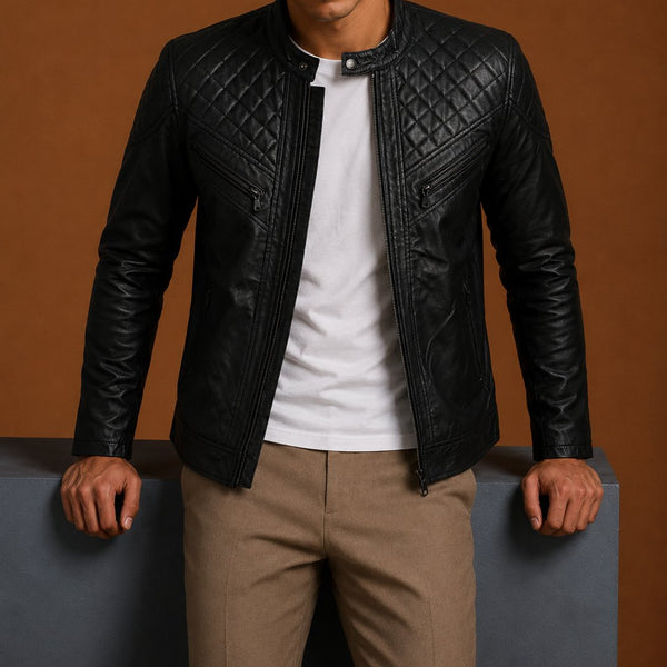 Taj Signature Anti Biker Leather Jacket