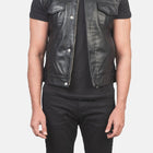 Taj Signature Atlas Moto Leather Vest Leather Jacket