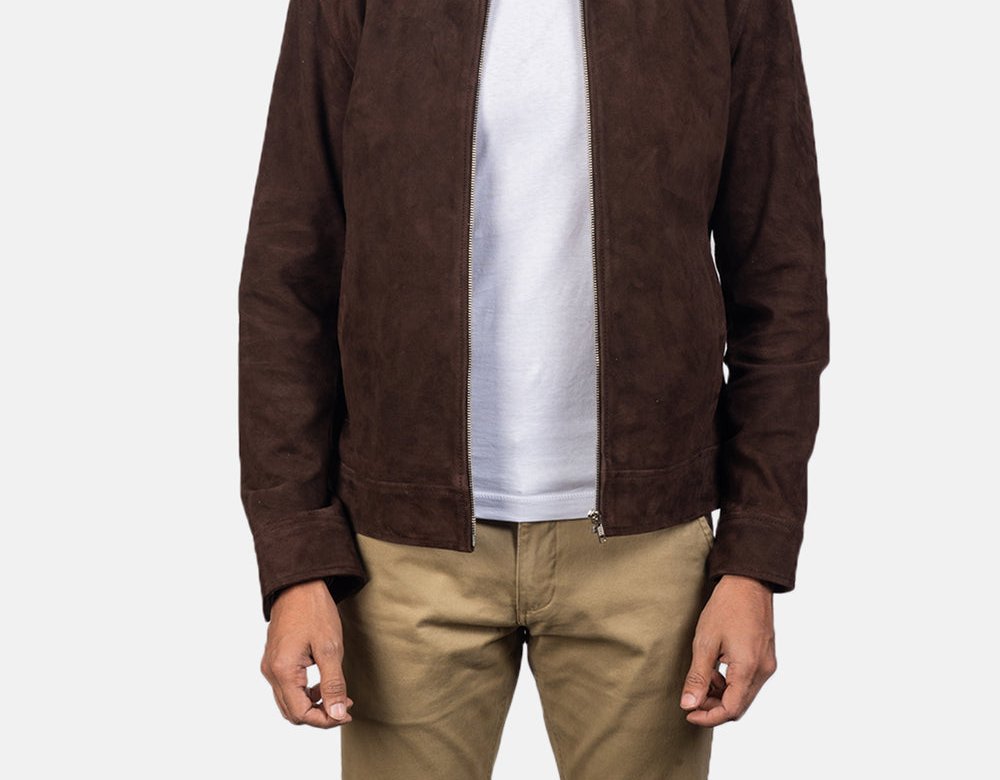 Taj Signature Blain Suede Bomber Jacket