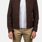 Taj Signature Blain Suede Bomber Jacket