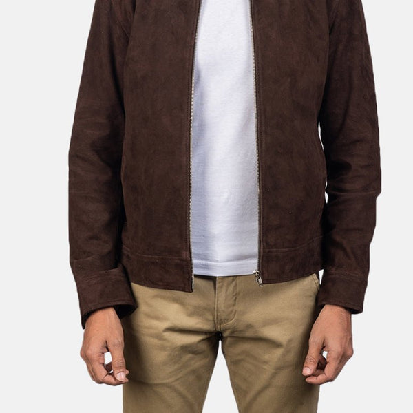 Taj Signature Blain Suede Bomber Jacket
