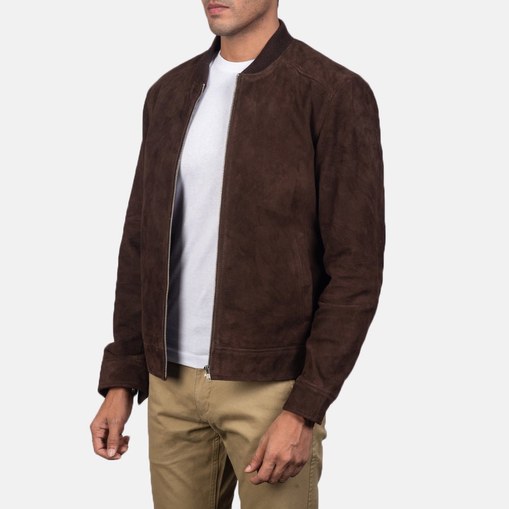 Taj Signature Blain Suede Bomber Jacket