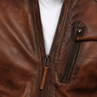 Taj Signature Bobby Numero Leather Jacket Biker