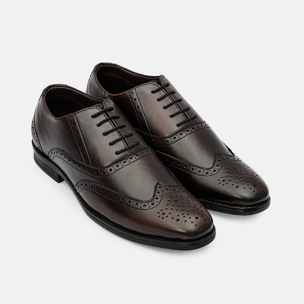 Taj Signature Brogue Leather Shoes