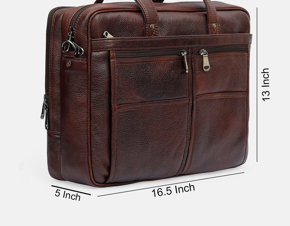 Taj Signature Camer Office Leather Massenger Bag Leather Jacket