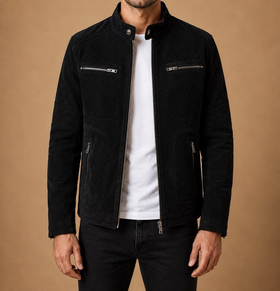 Taj Signature Carter Suede Leather Jacket