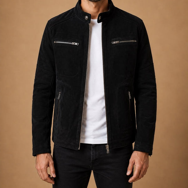 Taj Signature Carter Suede Leather Jacket