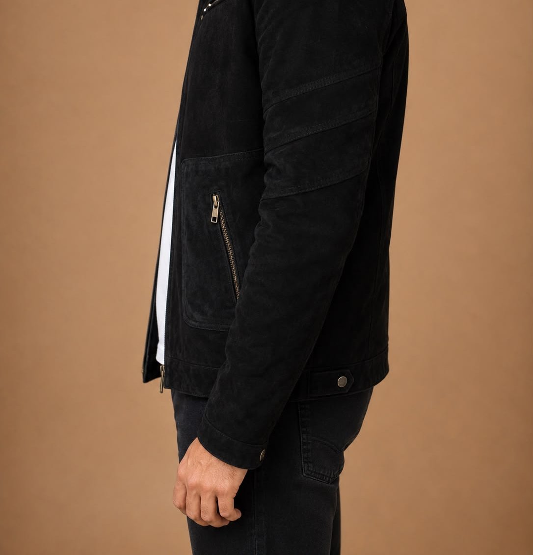 Taj Signature Carter Suede Leather Jacket