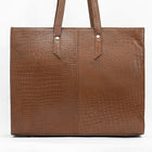 Taj Signature Croc Satchel Leather Ladies Handbag