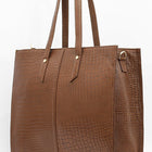 Taj Signature Croc Satchel Leather Ladies Handbag