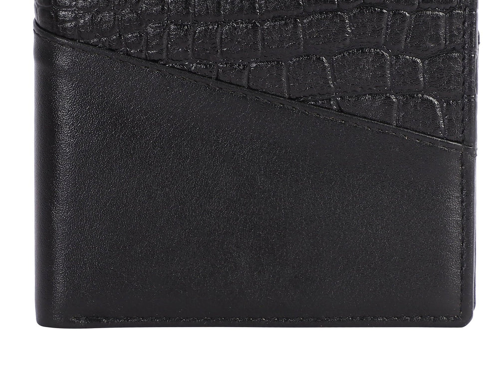 Taj Signature Croco Leather Wallet Leather Jacket