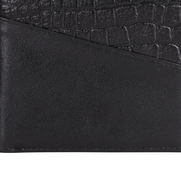 Taj Signature Croco Leather Wallet Leather Jacket