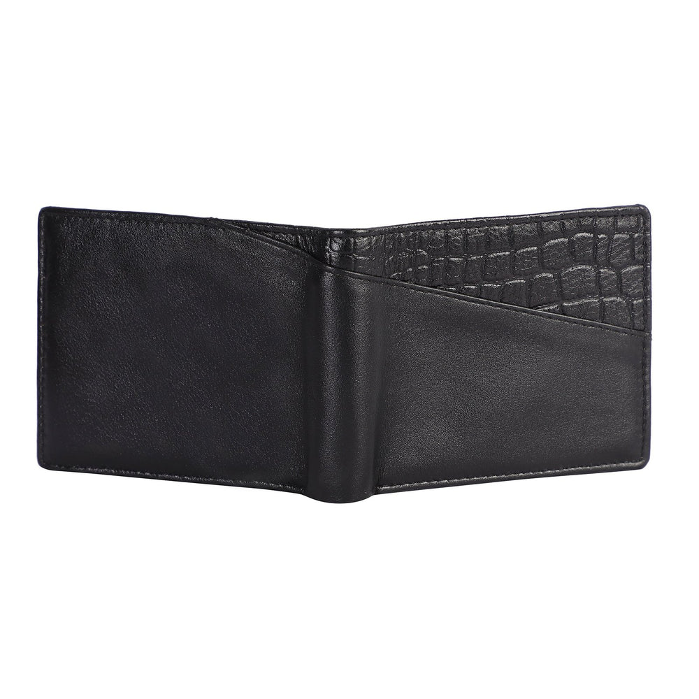 Taj Signature Croco Leather Wallet Leather Jacket