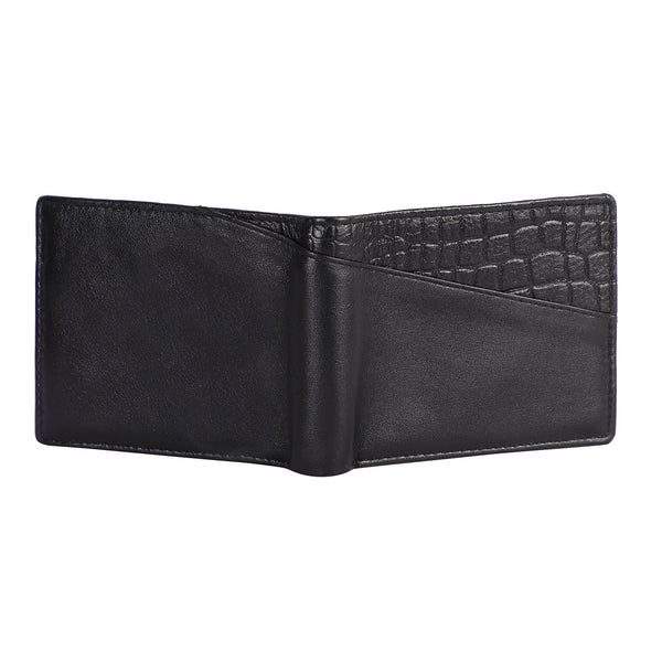 Taj Signature Croco Leather Wallet Leather Jacket