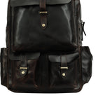 Taj Signature Crunch Leather Backpack