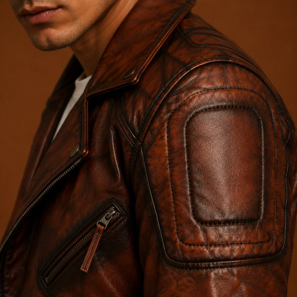 Taj Signature Cuban Leather Biker Jacket Leather Jacket