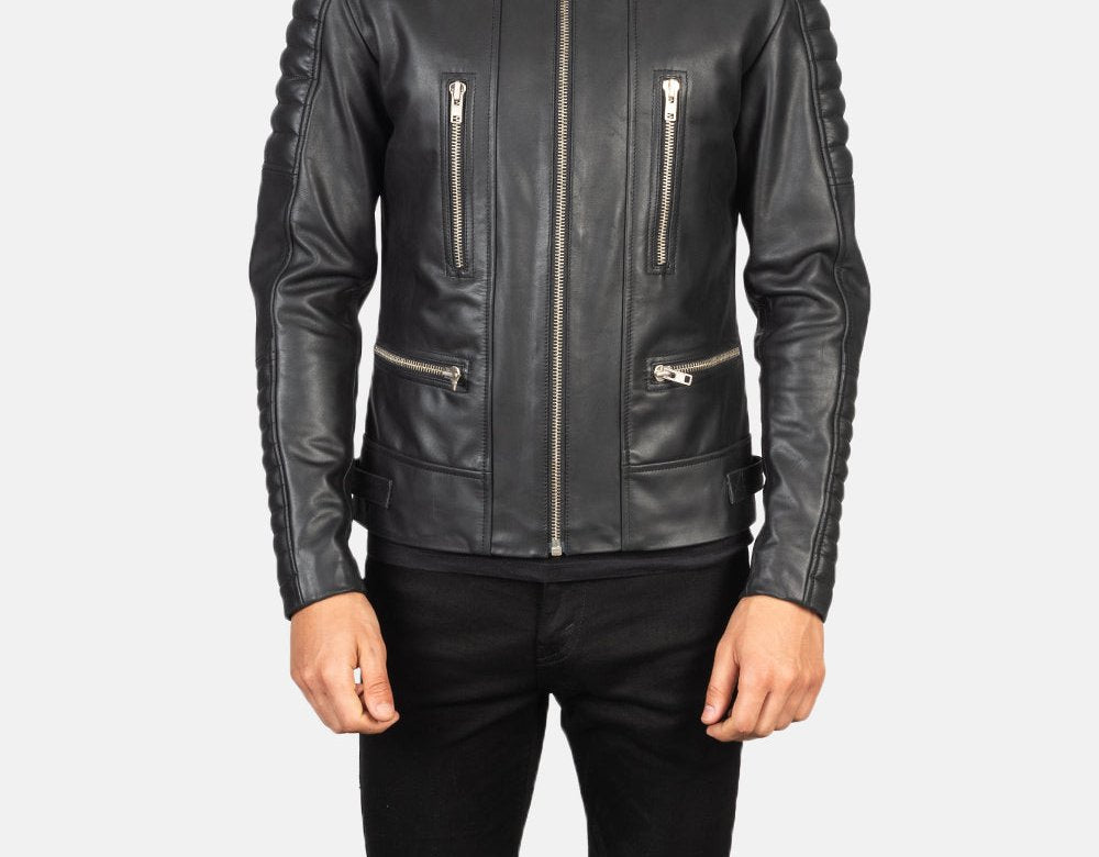Taj Signature Damian Leather Biker Jacket - 2 Leather Jacket