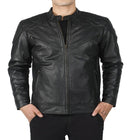 Taj Signature David Black Leather Jacket