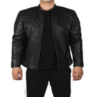 Taj Signature David Black Leather Jacket