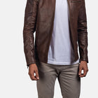 Taj Signature Dean Leather Biker Jacket Leather Jacket