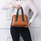 Taj Signature Dual-Tone Elegance Leather Purse